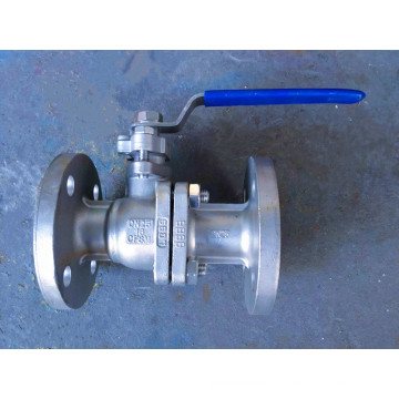 Válvula de bola del flotador del reborde industrial del acero inoxidable 2PC (Q41)